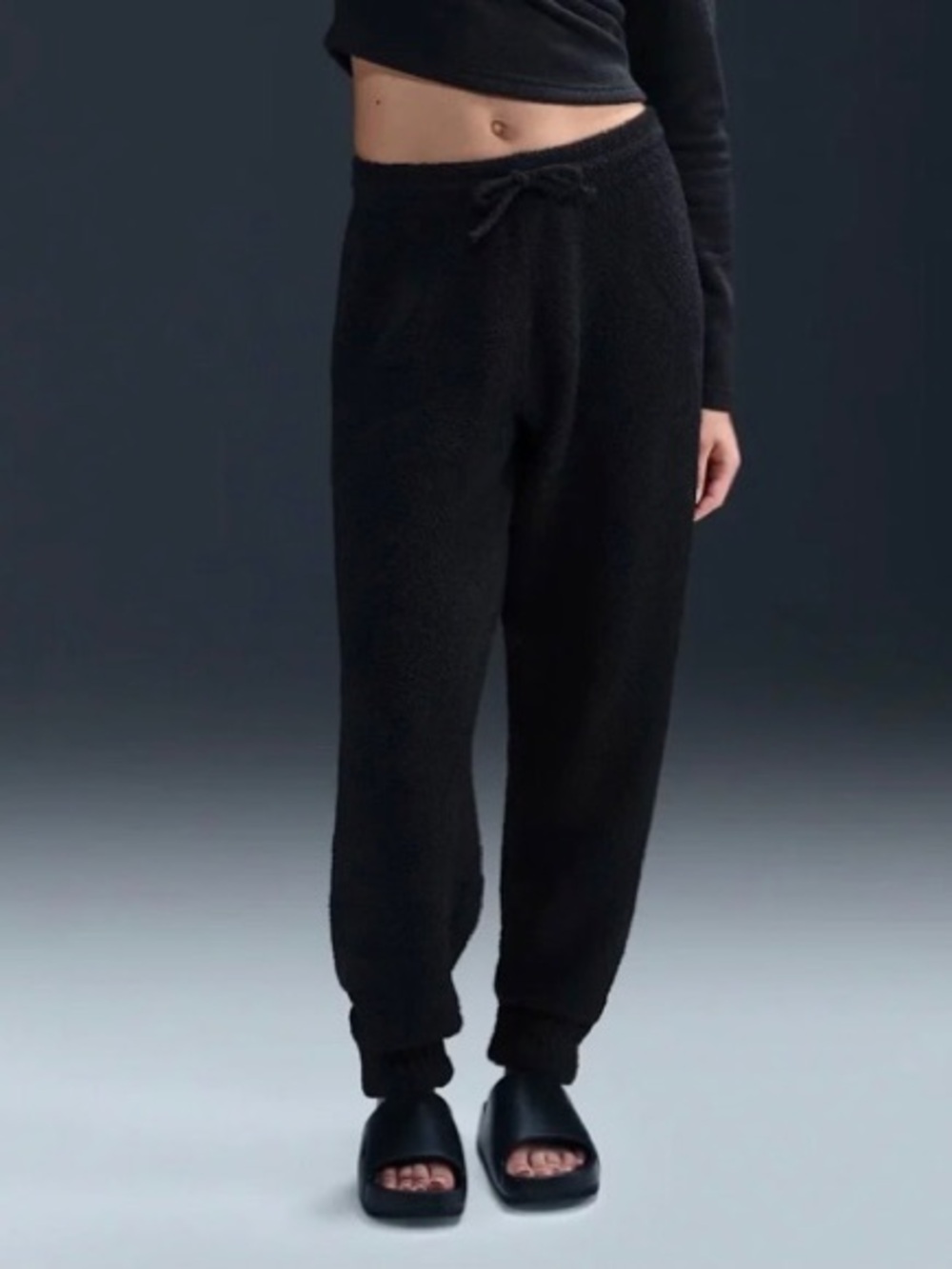 Nike Sportswear Phoenix Women’s Cozy Bouclé Knit Oversized Pants Joggers Small - Picture 4 of 8
